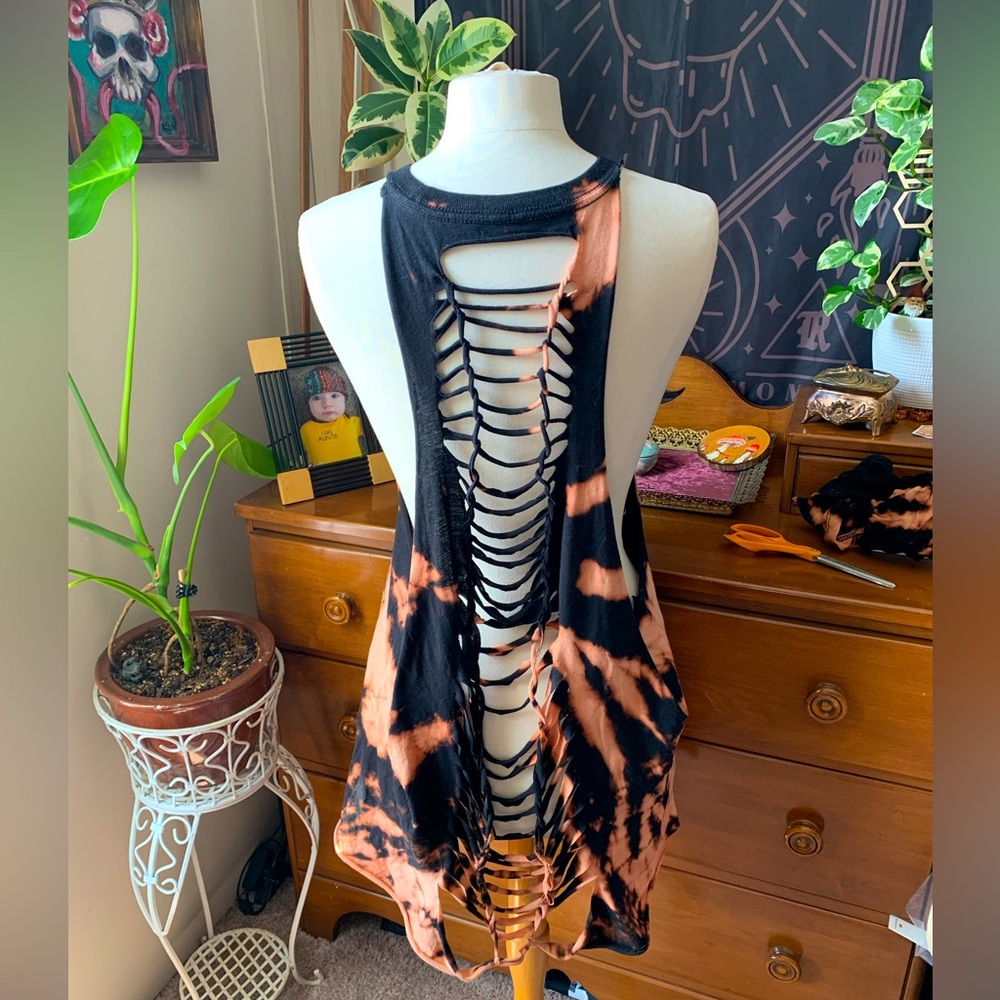 Custom reverse dye and Cut!!! beach cover-up!!! Band Shirt Graphic